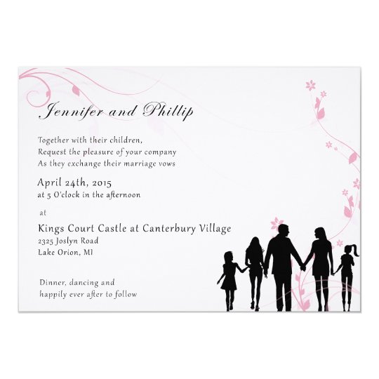 Blended Family Wedding Invitation