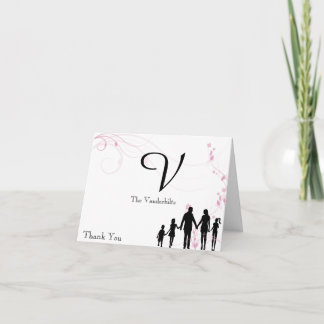 Blended Family Wedding Thank You Card