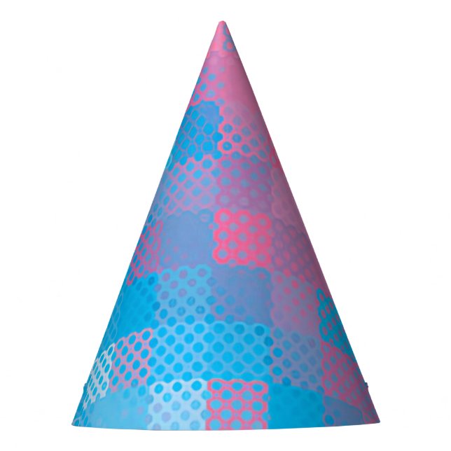 Blended Gender Reveal Dots Party Hat (Front)