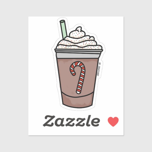 Blended Peppermint Mocha Sticker (Sheet)
