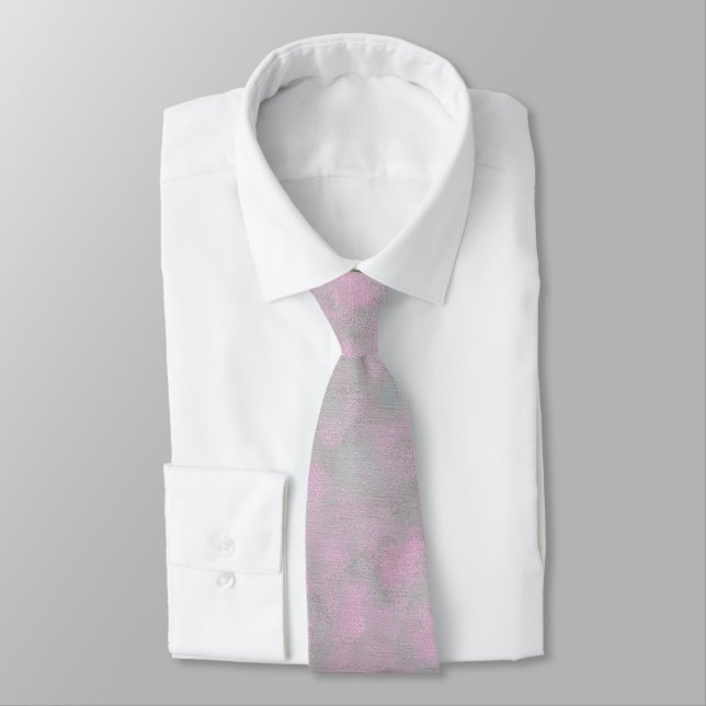 Blended Pink and Gray Blends Custom Ties (Tied)