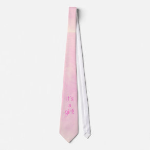 Blended Pink It's a girl, new dad tie