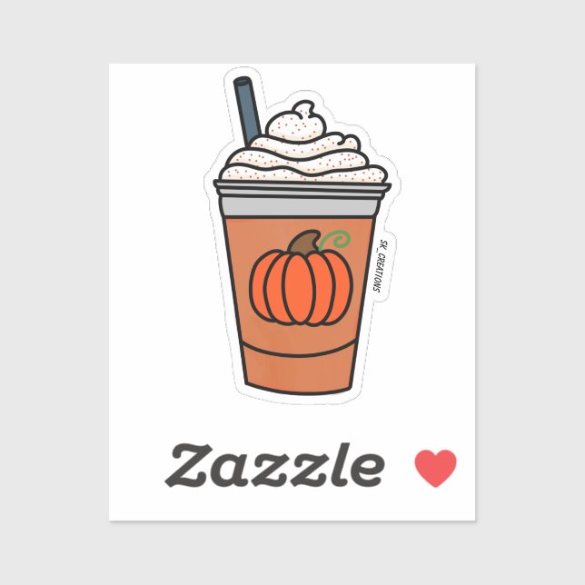 Blended Pumpkin Spiced Latte Sticker (Sheet)