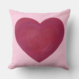 Blended Red and Pink Frosty Look Heart Pillows