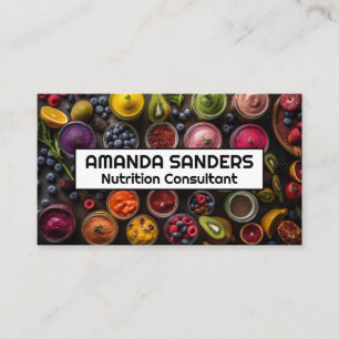 Blended Smoothies and Fruits Business Card