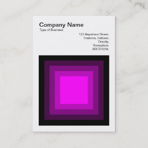 Blended Square - Black to Magenta Business Card
