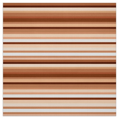 Blended Stripes Brown Tan and Cream      Fabric