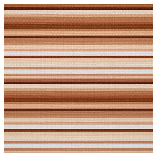 Blended Stripes, Brown, Tan and Cream      Fabric (Swatch)