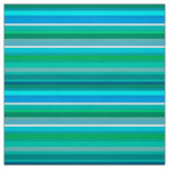 Blended Stripes, Ocean Blue and Turquoise  Fabric