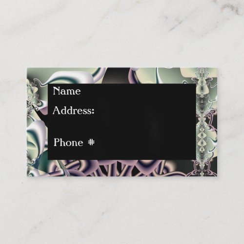 Blender Fractal Business Card
