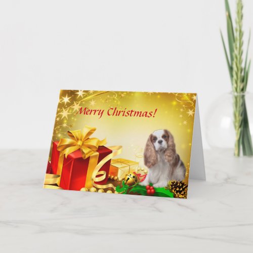 Blenheim Cavalier Christmas Card