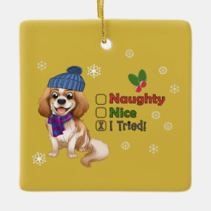 Blenheim Cavalier Christmas Ornament