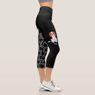Blenheim Cavalier Dog & Dog's Name And Breed Capri Leggings