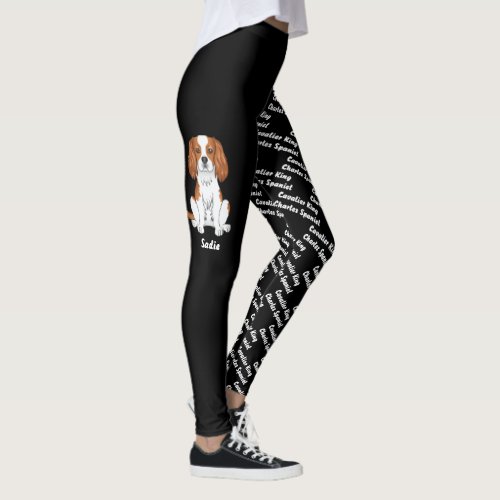 Blenheim Cavalier Dog  Dogs Name And Breed Leggings