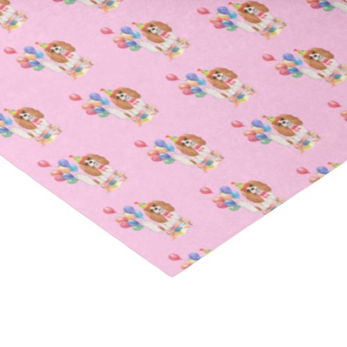 Blenheim Cavalier King Charles Spaniel Birthday   Tissue Paper