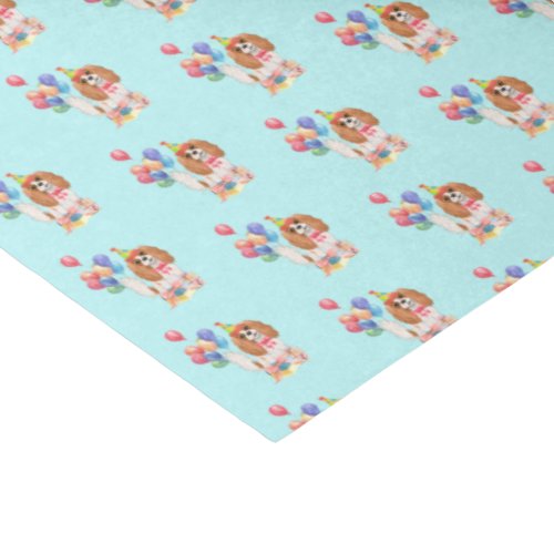 Blenheim Cavalier King Charles Spaniel Birthday   Tissue Paper