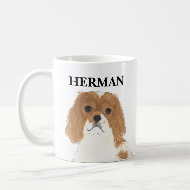 Blenheim Cavalier King Charles Spaniel Coffee Mug (Left)