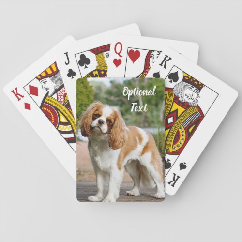 Blenheim Cavalier King Charles Spaniel Dog Poker Cards