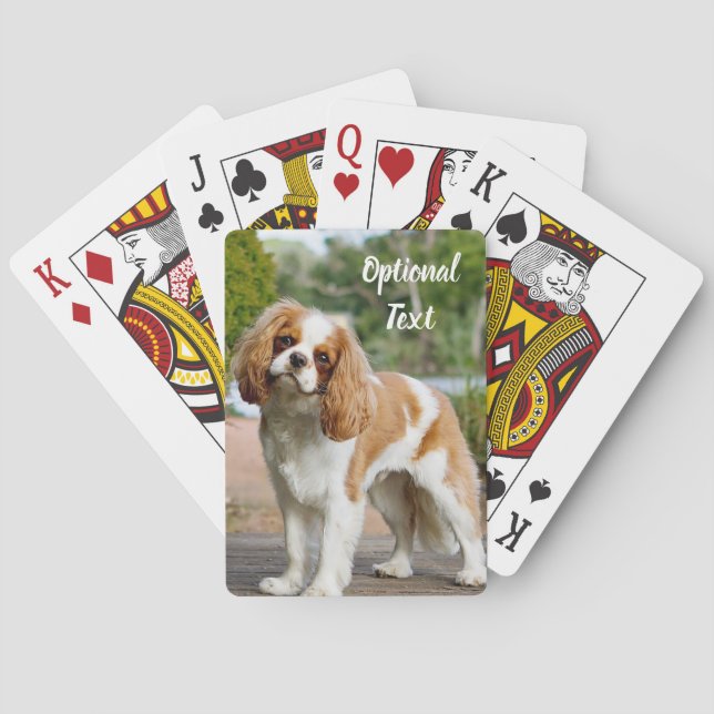 Blenheim Cavalier King Charles Spaniel Dog Poker Cards (Back)