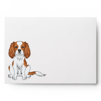 Blenheim Cavalier King Charles Spaniel Dog Sitting Envelope