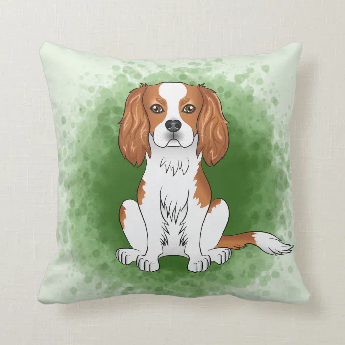 Cavalier King Charles Spaniel Dog Throw Pillow 
