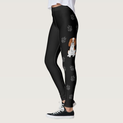 Blenheim Cavalier King Charles Spaniel  Paws Leggings