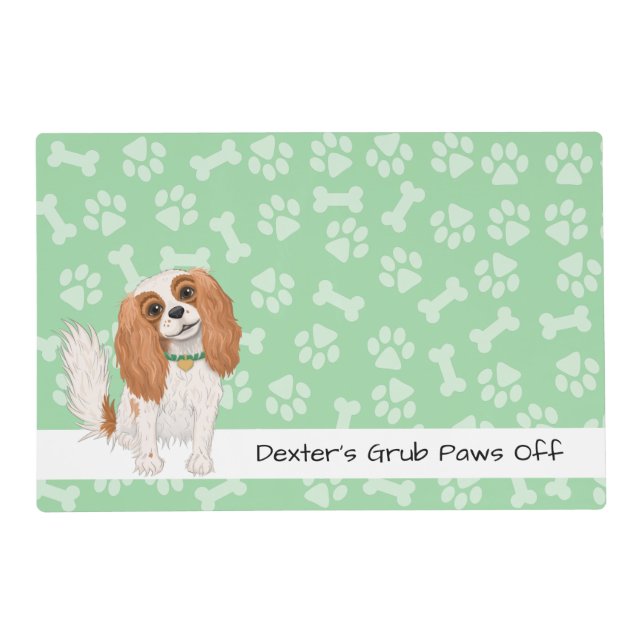 Blenheim Cavalier King Charles Spaniel Placemat (Front)