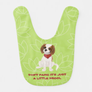 Blenheim Cavalier King Charles Spaniel Puppy Baby Bib