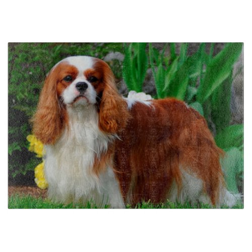 Blenheim Cavalier King Charles Spaniel Puppy Dog Cutting Board