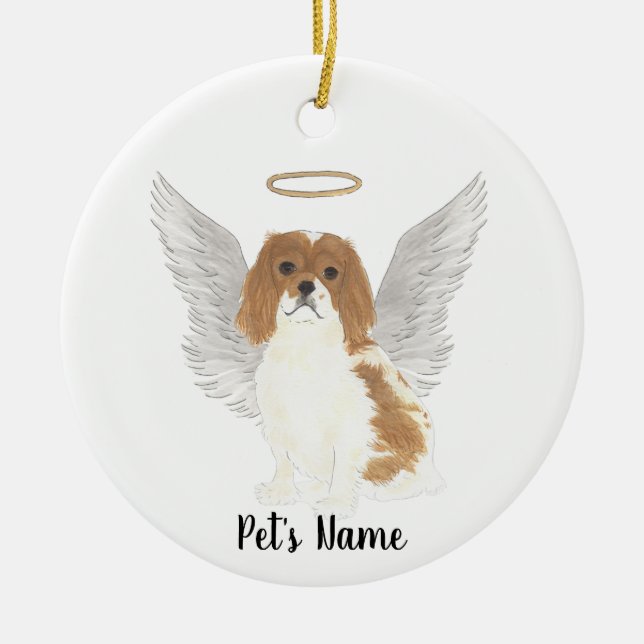 Blenheim Cavalier King Charles Spaniel Sympathy  P Ceramic Ornament (Front)