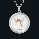 Blenheim Cavalier King Charles Spaniel Sympathy Silver Plated Necklace<br><div class="desc">There are some who bring a light so great to the world, that even after they are gone, their light remains. Let a sweet necklace bring comfort to your heavy heart as you take a moment to remember your beloved red and white blenheim cavalier ming charles spaniel. For the most...</div>