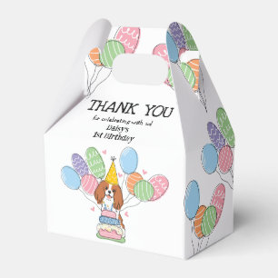 Blenheim Cavalier King Charles Spaniel Thank You Favor Boxes