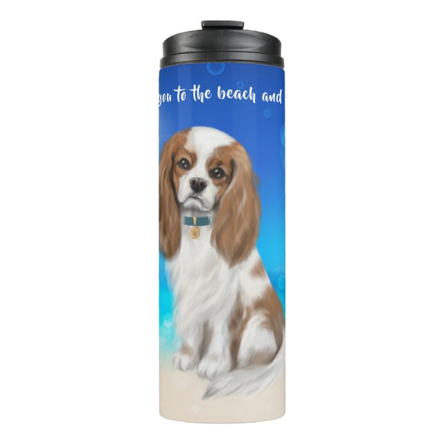 Blenheim Cavalier King Charles Spaniel   Thermal Tumbler (Front)