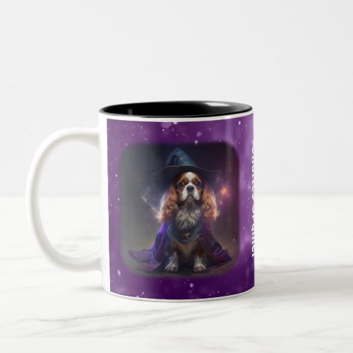 Blenheim Cavalier King Charles Wizard Two_Tone Coffee Mug