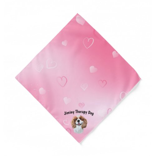 Blenheim Cavalier Spaniel  Therapy Dog   Bandana