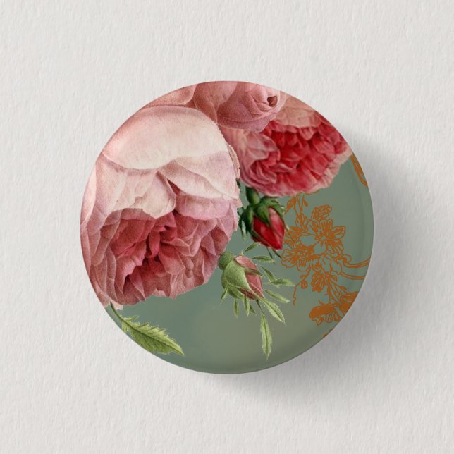 Blenheim Rose Button (Front)
