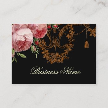 Blenheim Rose  Noir Business Card by WickedlyLovely at Zazzle
