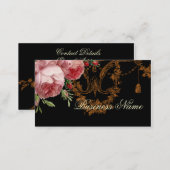 Blenheim Rose, noir, Business Card (Front/Back)