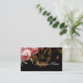 Blenheim Rose, noir, Business Card (Standing Front)