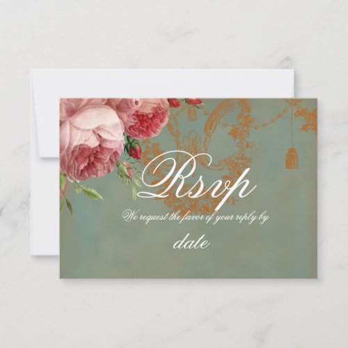 Blenheim Rose RSVP Personalized Invitations