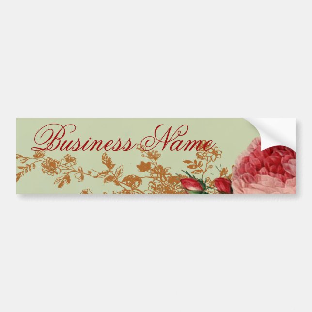 Blenheim Rose - Sage Green Bumper Sticker (Front)