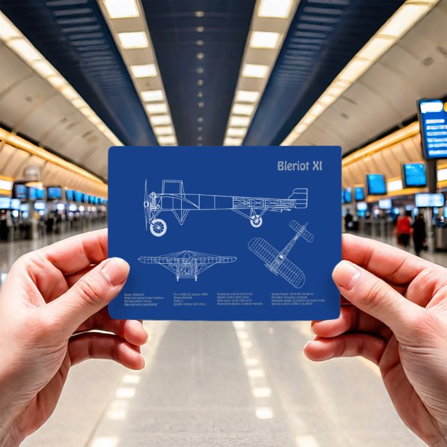 Bleriot XI - Airplane Blueprint Drawing Plans AD Postcard (Creator Uploaded)