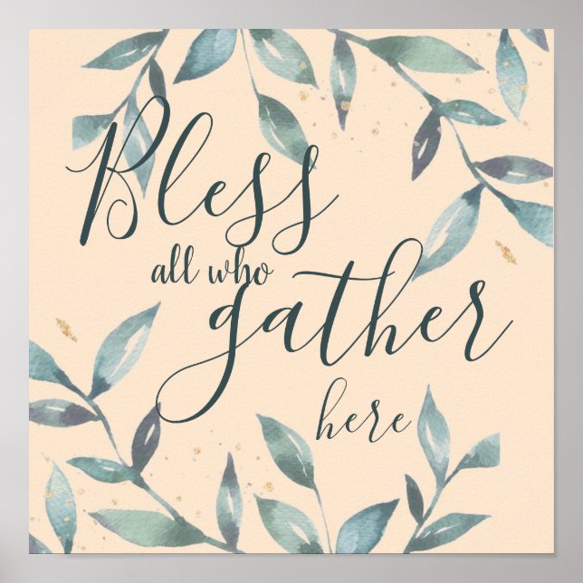Bless all who gather here poster (Front)