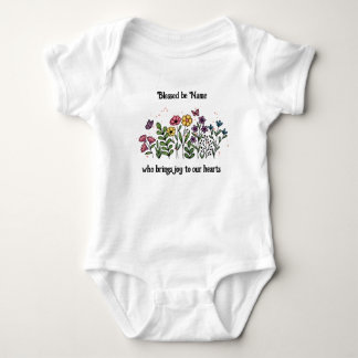 Bless Be (name), who brings joy to our hearts Baby Bodysuit