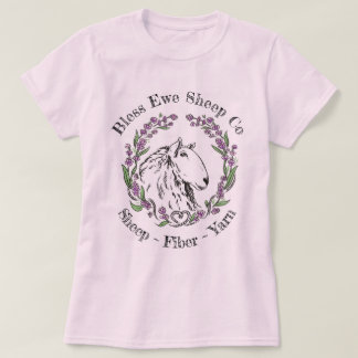 Bless Ewe Sheep Co - Lavender Sheep Logo T-Shirt