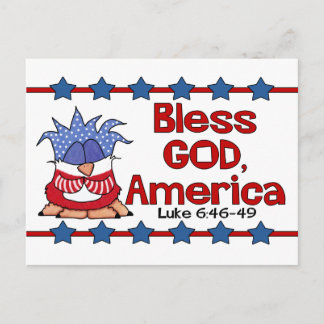 Bless God, America Postcard