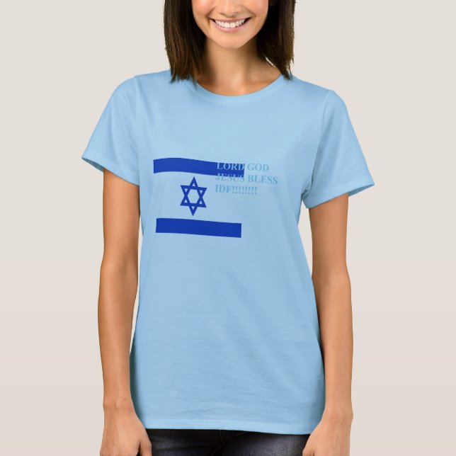 Bless Israel IDF  T-Shirt (Front)