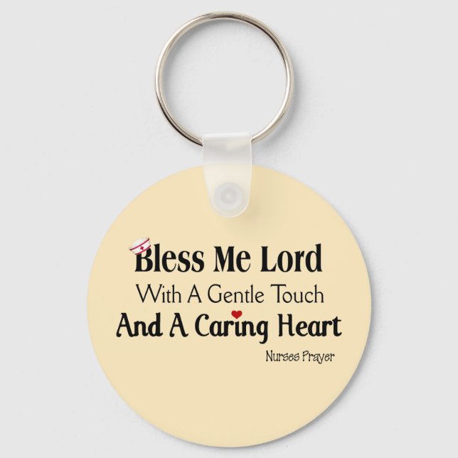 Bless Me Lord Nurses Prayer Keychain (Front)