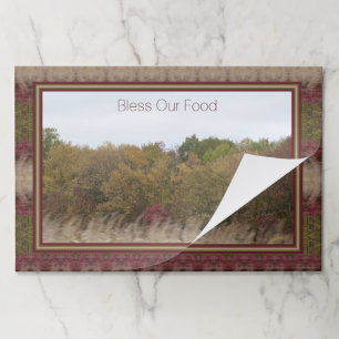 Bless Our Food 25 Piece Table Set  Paper Pad
