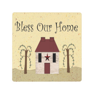 Bless Our Home Metal Wall Art